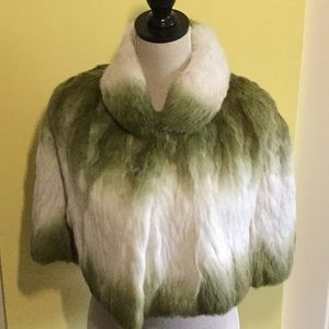 Sisters 100% Rabbit Fur Caplet SZ S-M